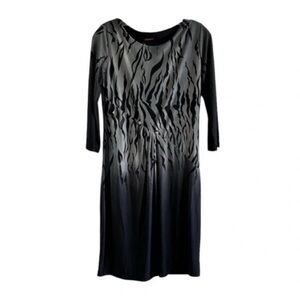 NWT Roberto Cavalli Tiger Animal Print Dress Black Gray